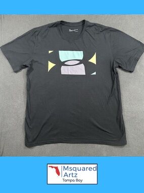 Under Armour HeatGear Graphic Tee Mens XL Black Athletic Shirt